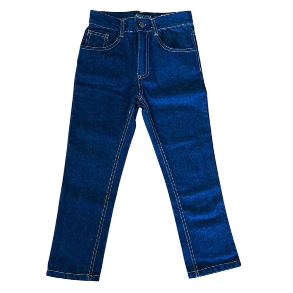 English Laundry Boys Size 6 Dark Blue Cotton Denim Straight Leg Jeans NWOT